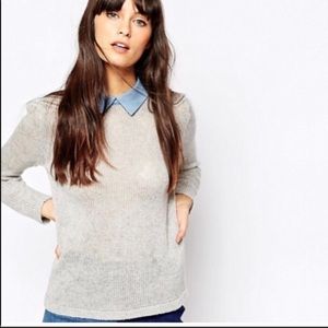 Asos knit sweater with a collar